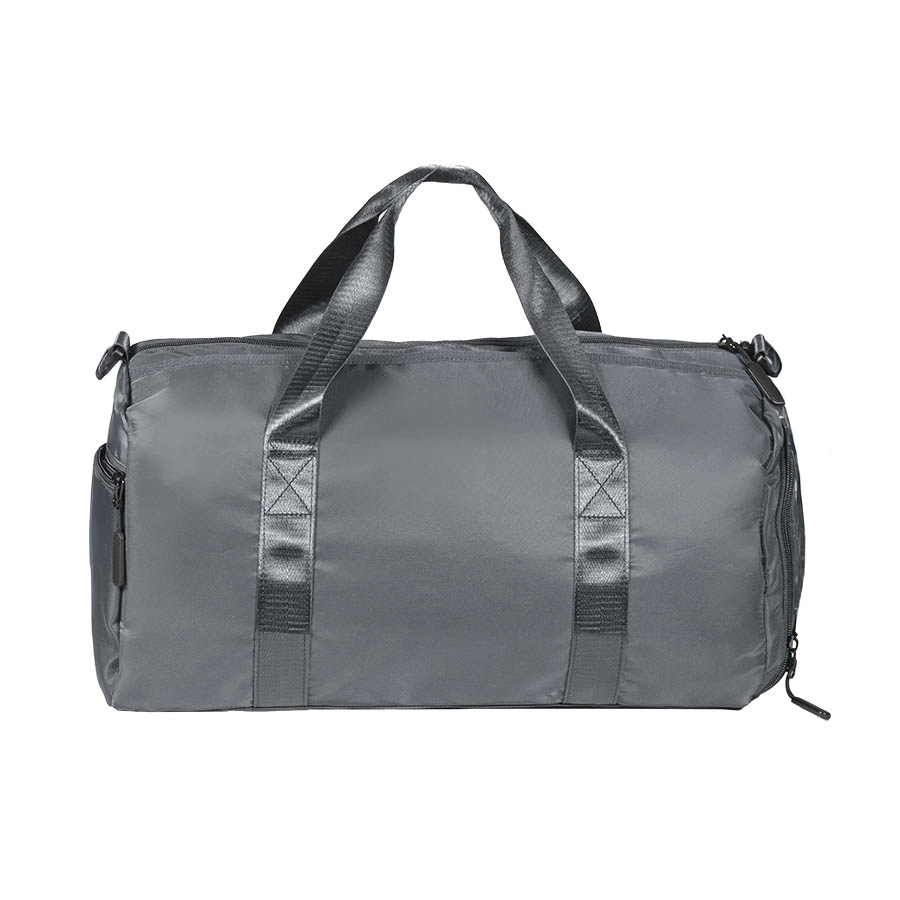 Сумка спортивная "Gym" ,без ремня ; серая; 45х21х20 см; полиэстер, темно-серый-0