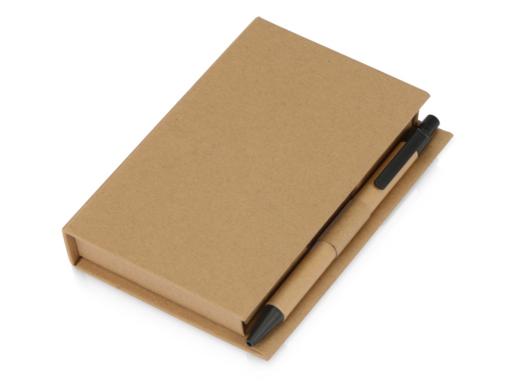 Канцелярский набор для записей Stick box, натуральный-1