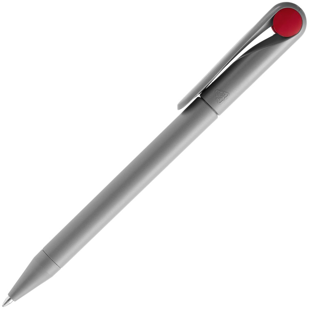 Ручка шариковая Prodir DS1 TMM Dot, серая с красным-2