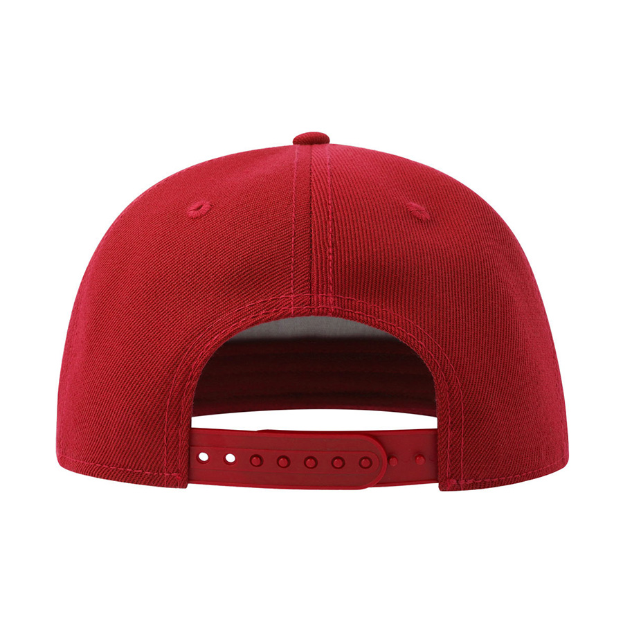 Бейсболка SNAP FIVE-S, 5 клиньев, пластиковая застежка, красный-2
