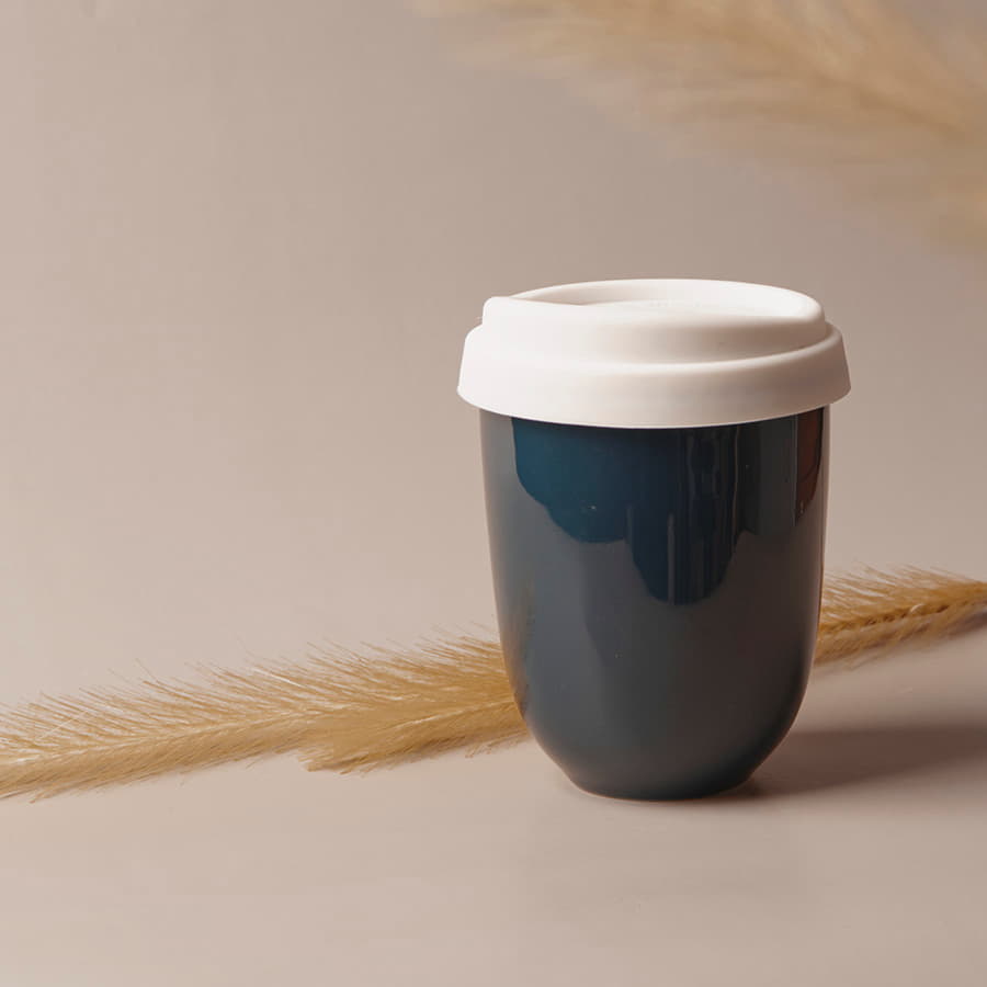 Стакан CAPSULA с крышкой, белый, белый-6