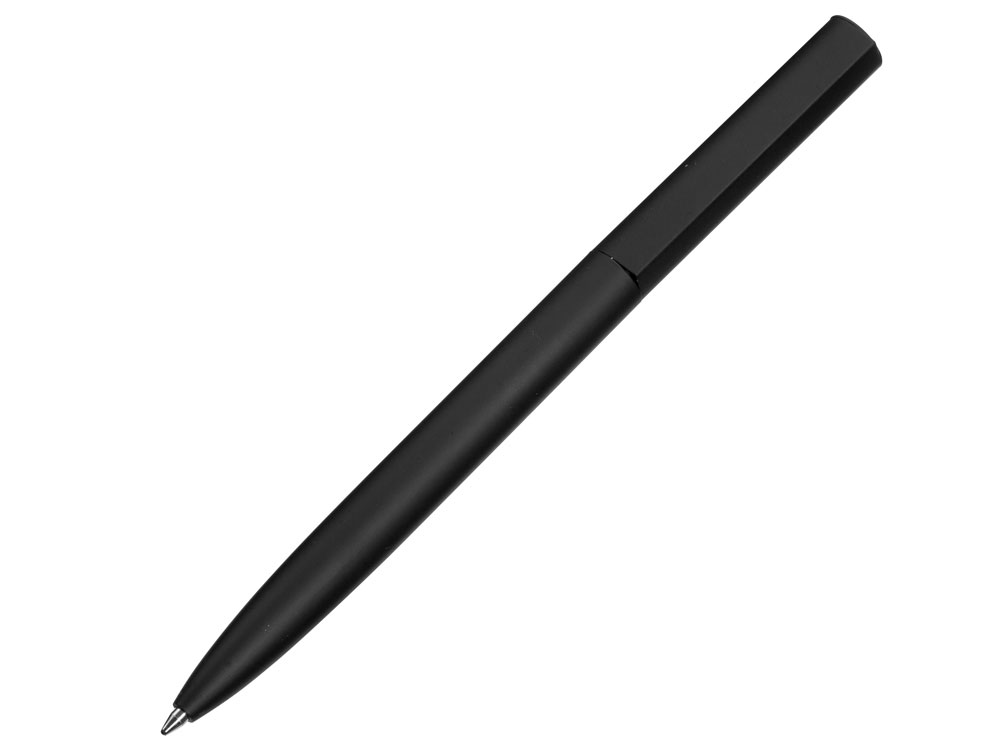 Шариковая металлическая ручка Minimalist софт-тач, черный-0