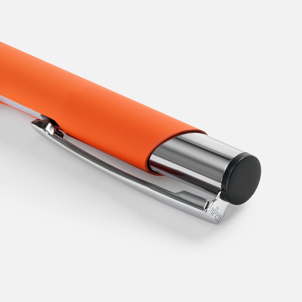 Ручка шариковая Keskus Soft Touch, оранжевая-2