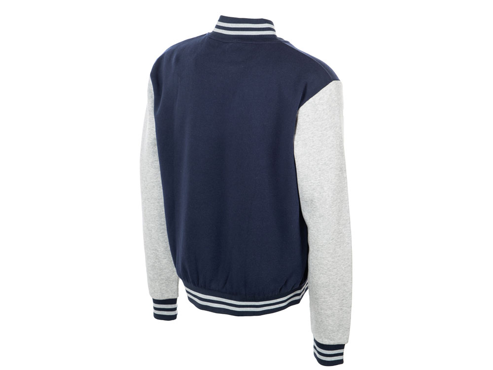 Бомбер Oxford, темно-синий/серый меланж, унисекс-7