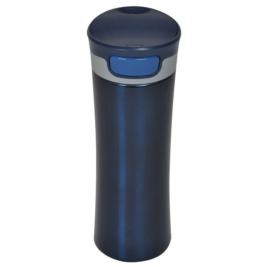 Термокружка дорожная  вакуумная DISCOVER, 450 мл, синий-0