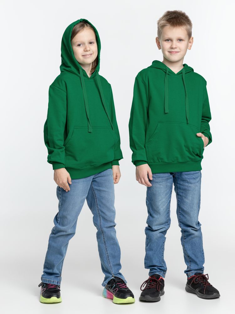 Худи детское Kirenga Kids 2.0, зеленое-6