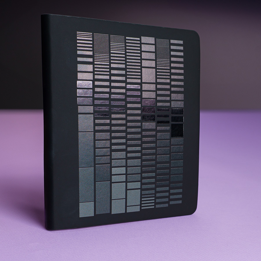 Бизнес-блокнот CUBI, B6+, в линейку, черный-3