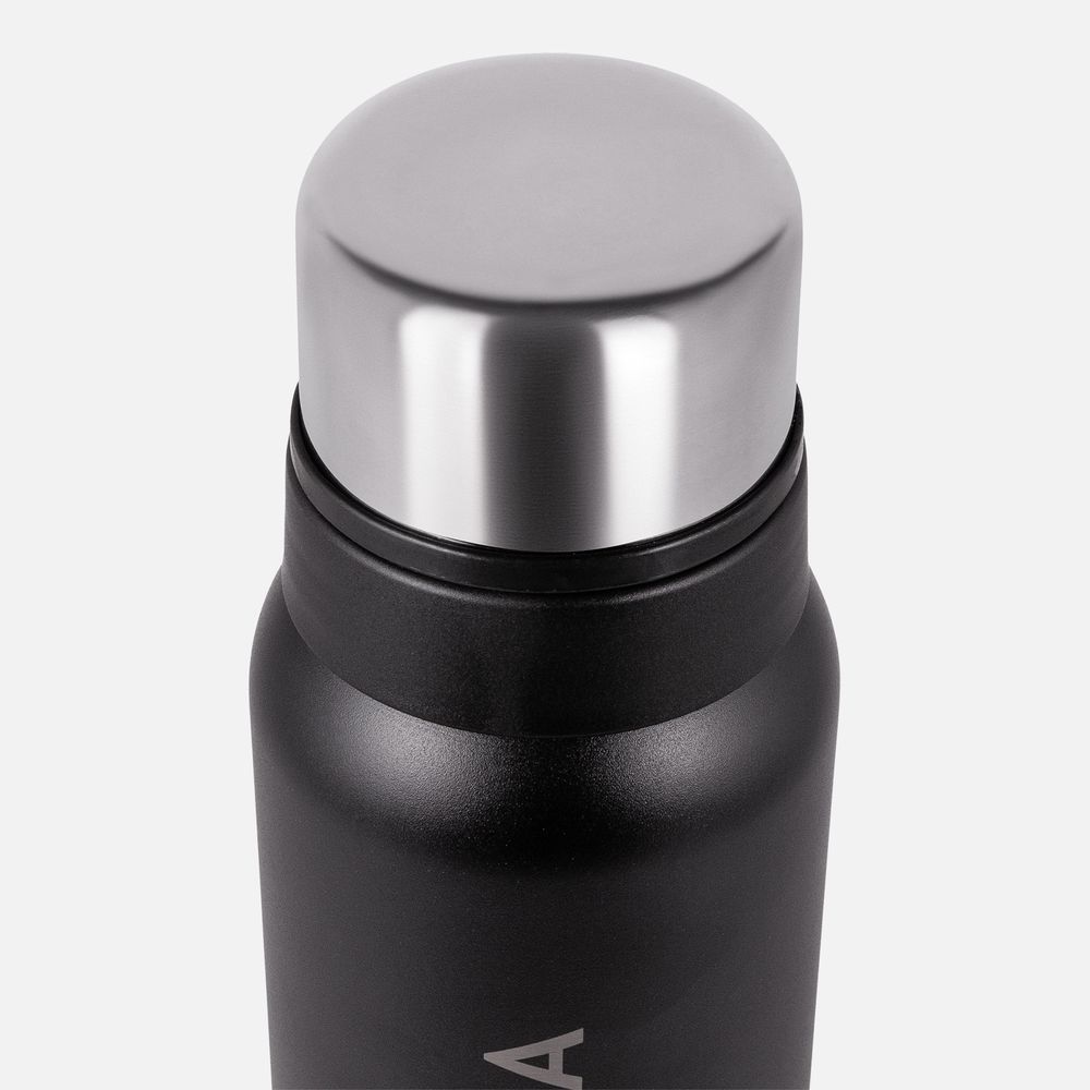 Термос Relaxika 1000 со стикерпаком, черный-4