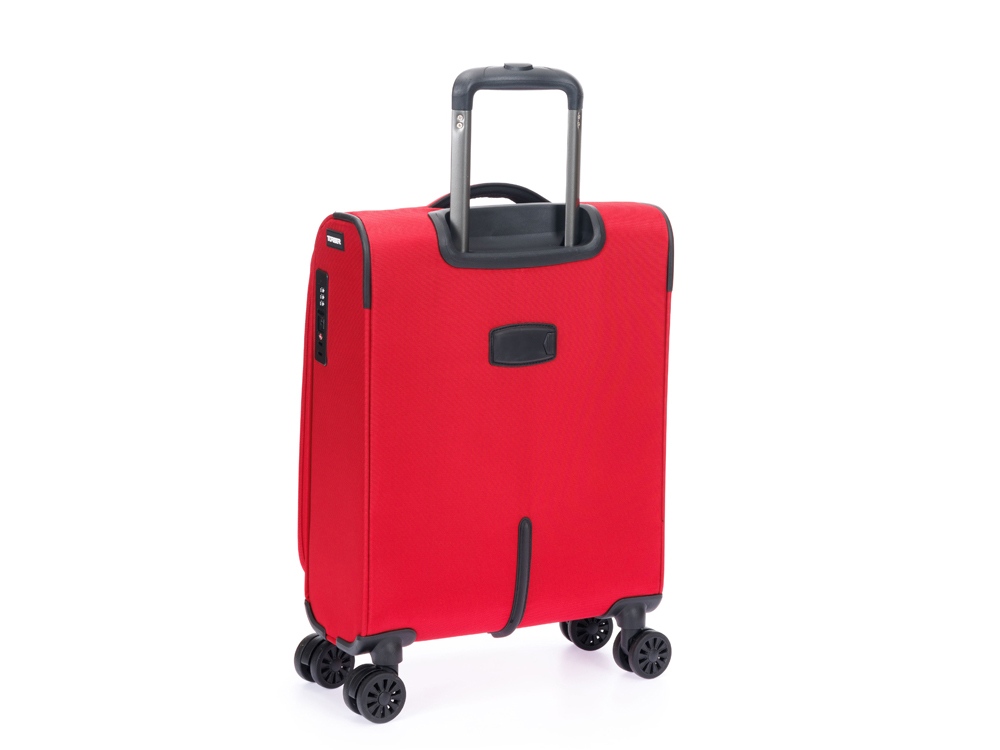 Чемодан TORBER Brosno, красный, нейлон 600D, 36,5 х 14 х 54 см, 32 л-1