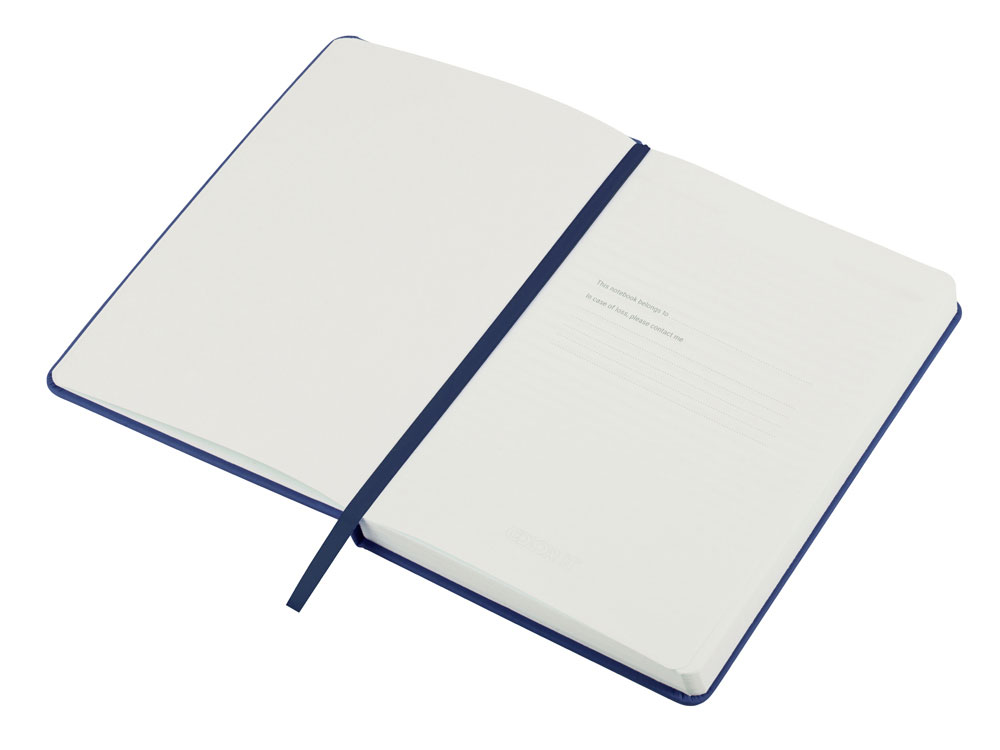 Бизнес-блокнот C2 софт-тач, твердая обложка, 128 листов, темно-синий-2