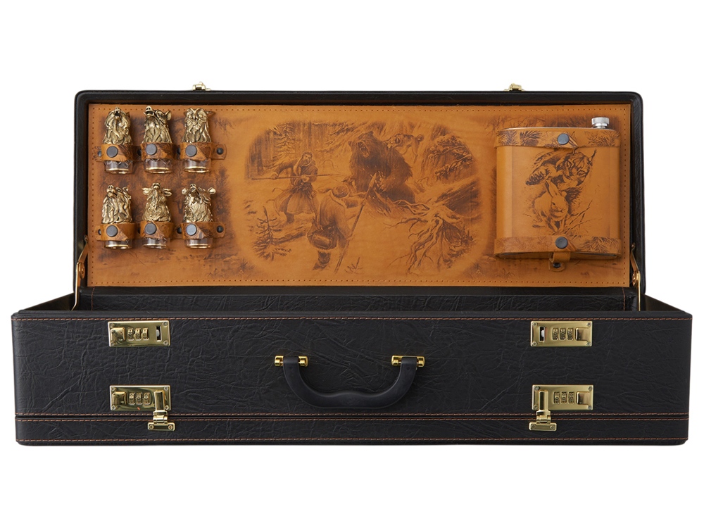 Подарочный набор Королевская охота, коричневый-3