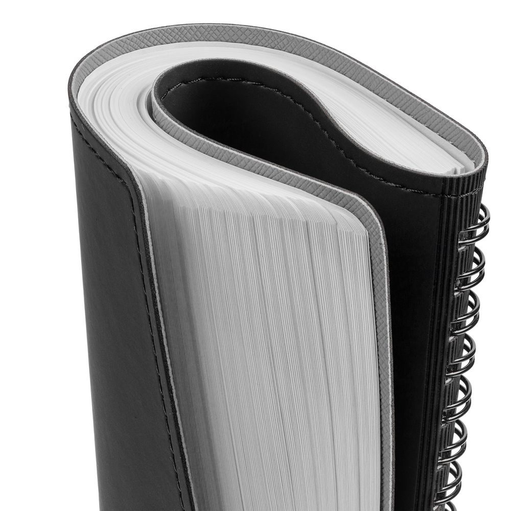 Ежедневник Spring Shall, недатированный, черный с серым-3