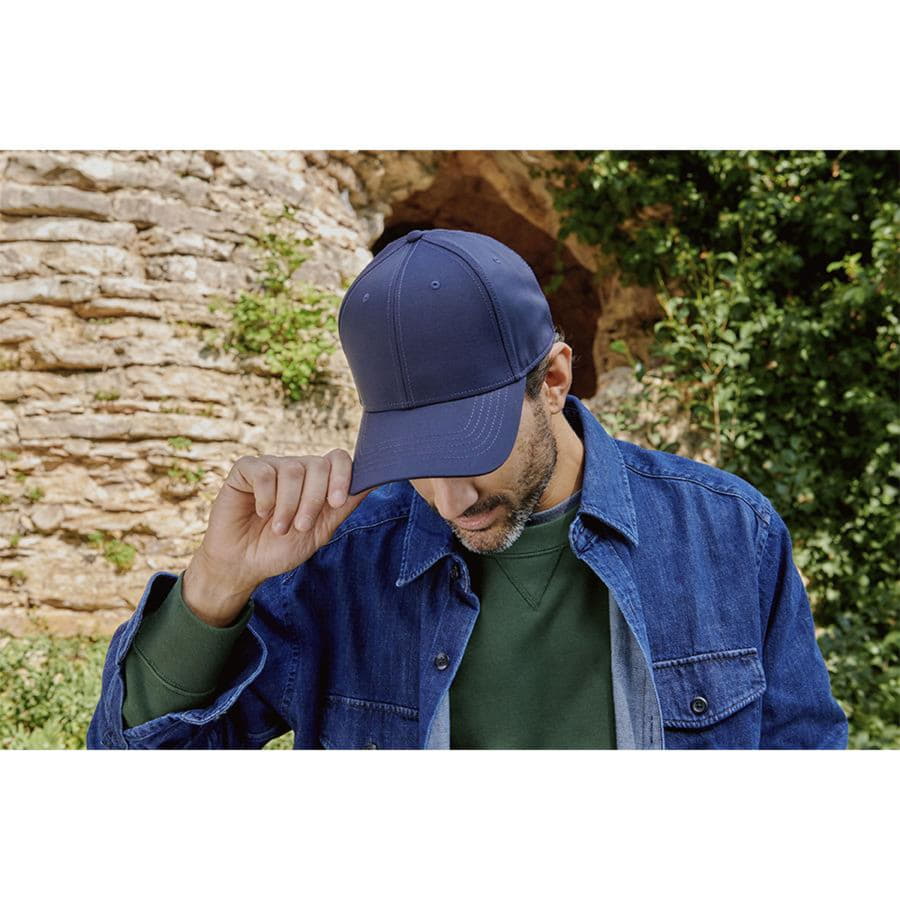 Бейсболка PITCH, 6 клиньев, S/M, черный-1