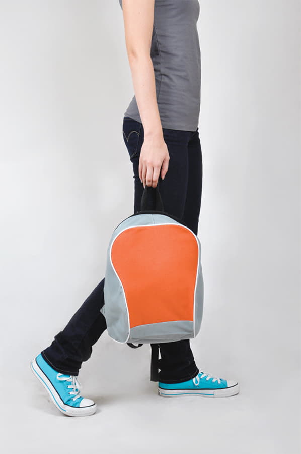 Промо-рюкзак FUN, оранжевый, серый-1