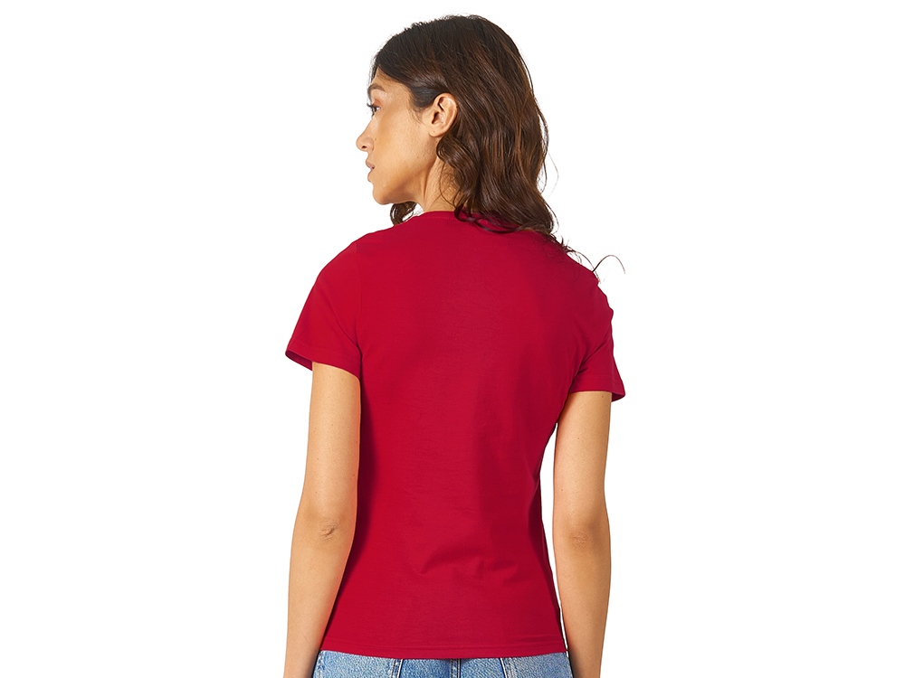 Футболка Heavy Super Club женская с V-образным вырезом, красный-3