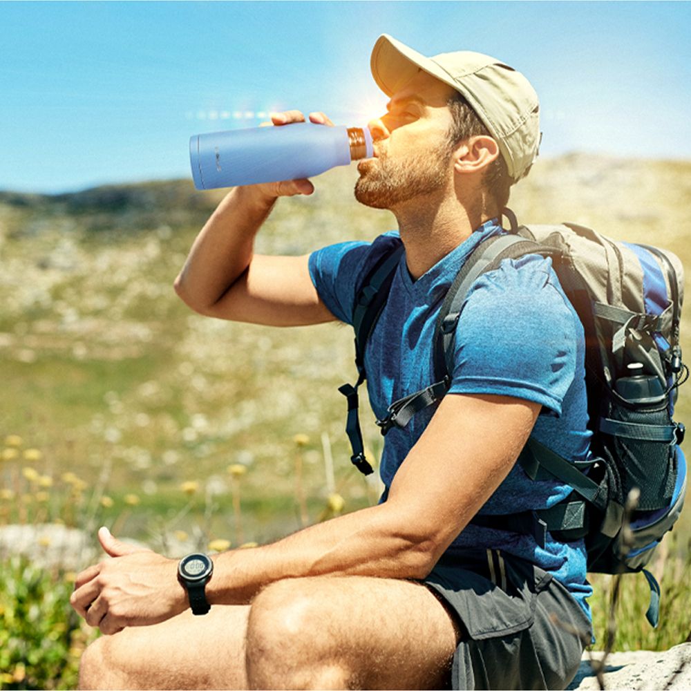 Термобутылка Tabenodo, голубая-6