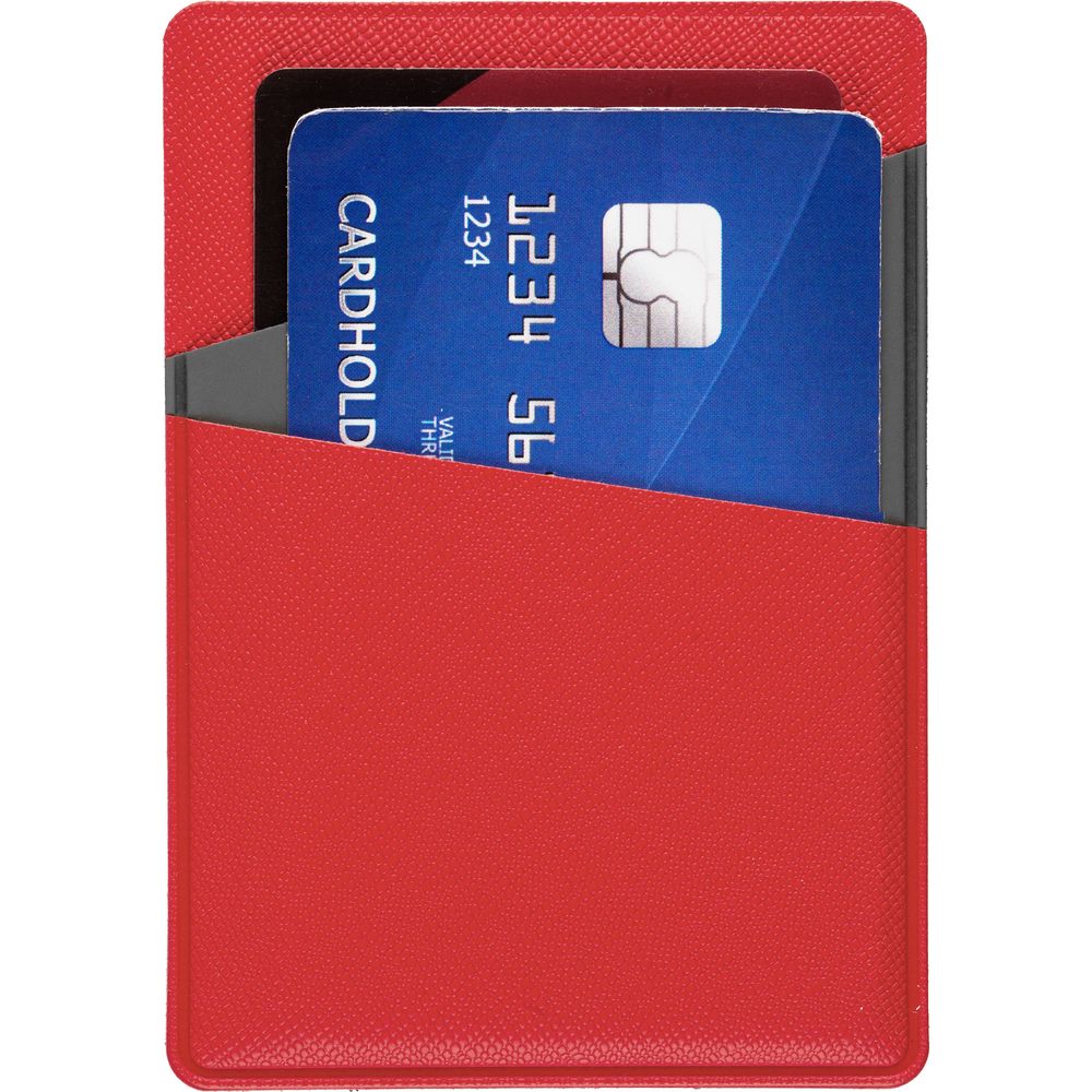 Картхолдер Dual, серо-красный-2