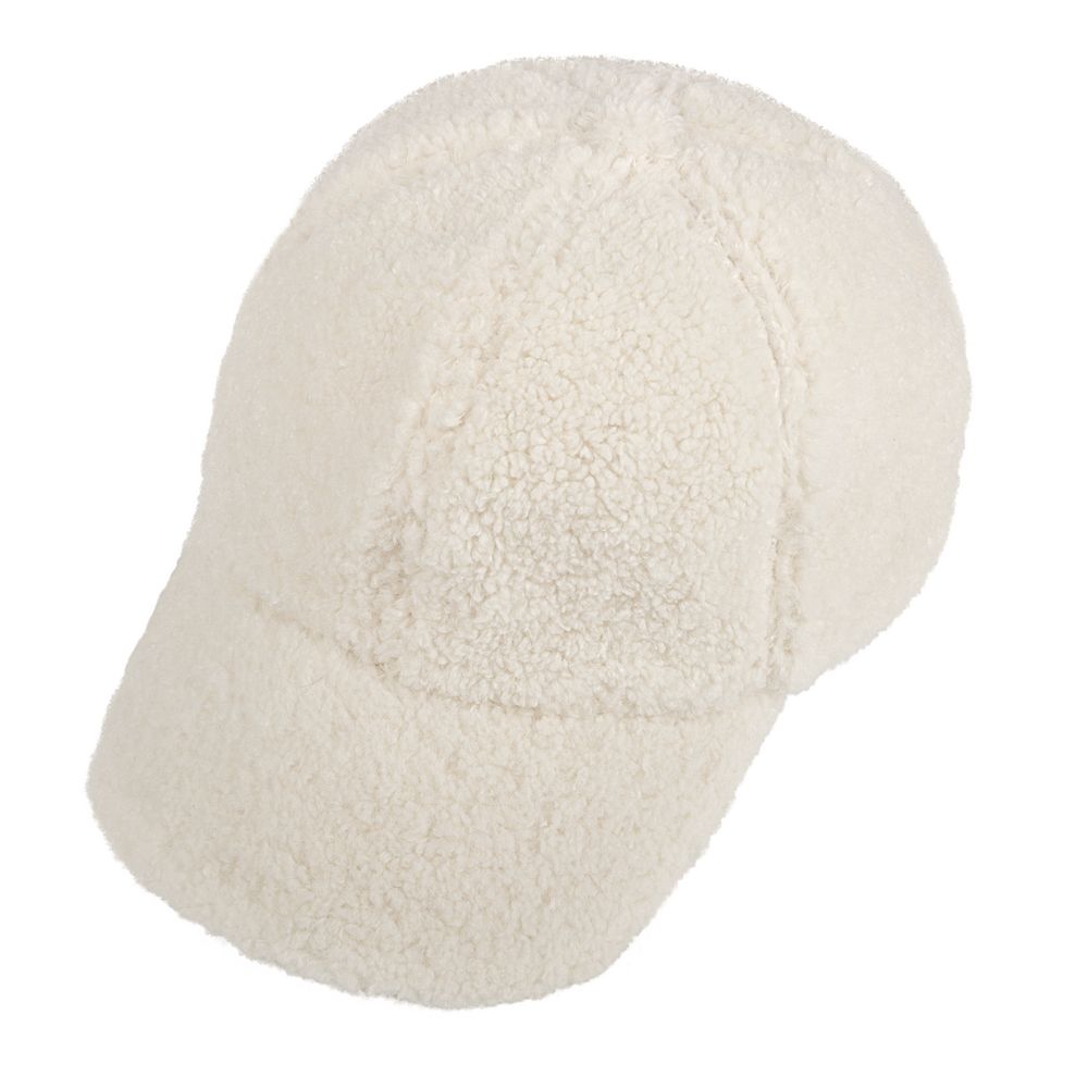 Бейсболка Oblako, утепленная, молочно-белая-1