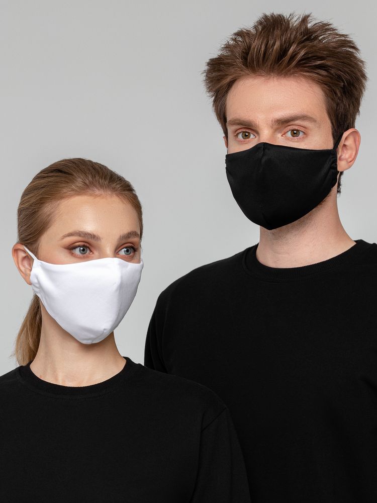 Маска для лица, белая-4