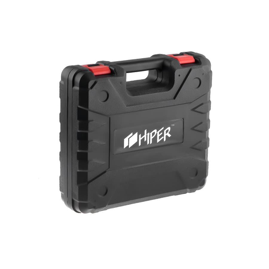 Шуруповерт аккумуляторный HIPER HCD18В, 18В, в кейсе, Li-ion батарея 2,0 Ач (2 шт), 35Нм, красный-5