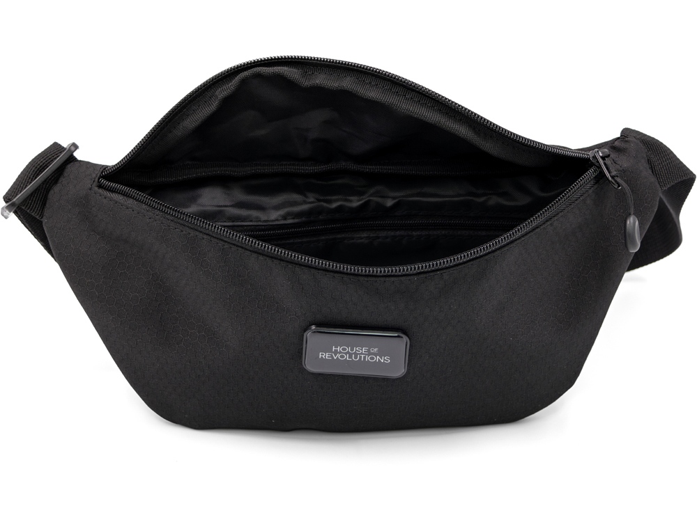 Универсальная водостойкая сумка на пояс Bumble из переработанного пластика, черный-5