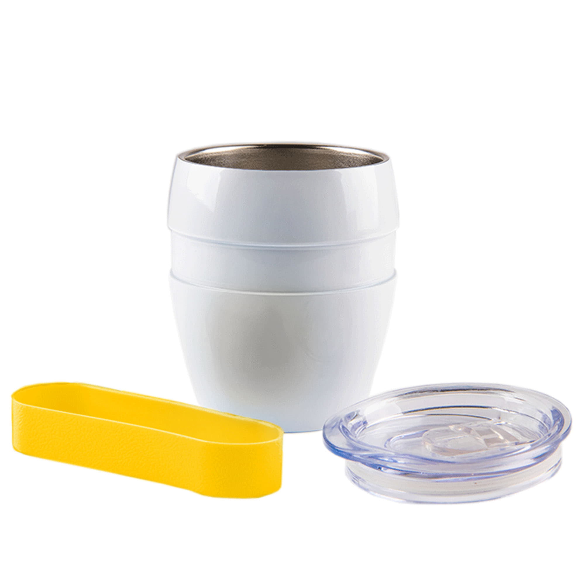 Термокружка LINE, белый, желтый-7