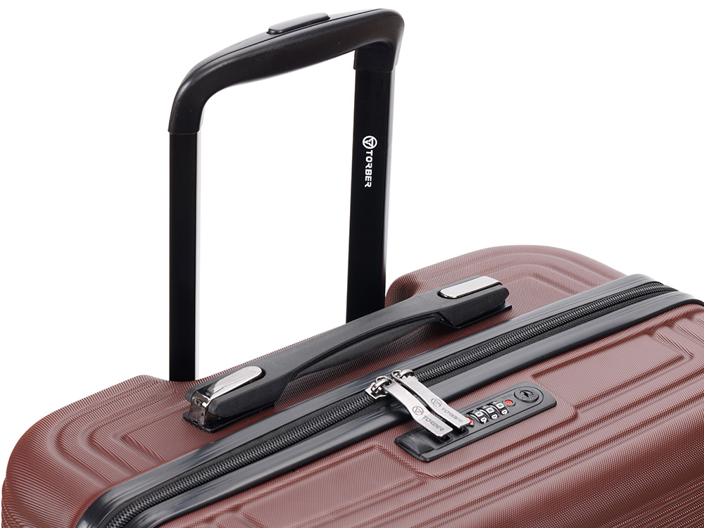 Чемодан TORBER Onego, бордовый, ABS-пластик, 79,5 х 51 х 29 см, 103 л-6