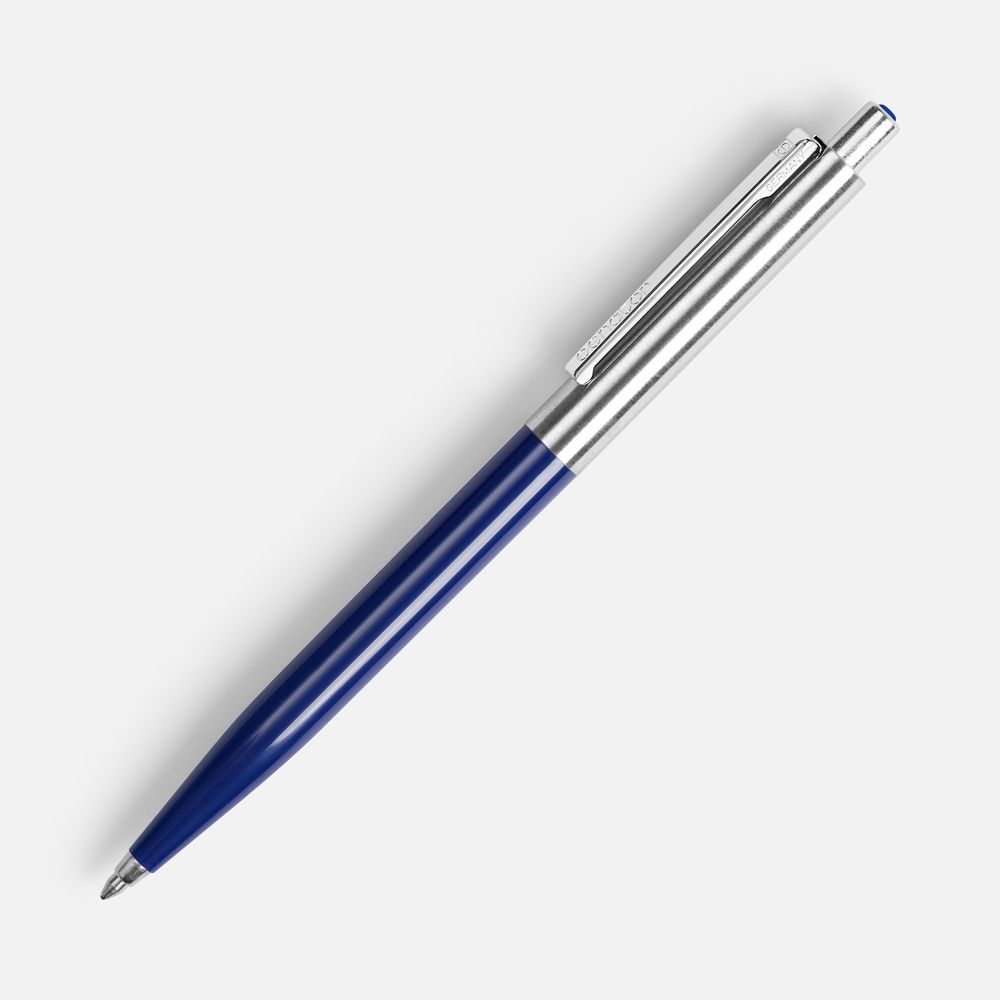 Ручка шариковая Senator Point Metal, ver.2, темно-синяя-0