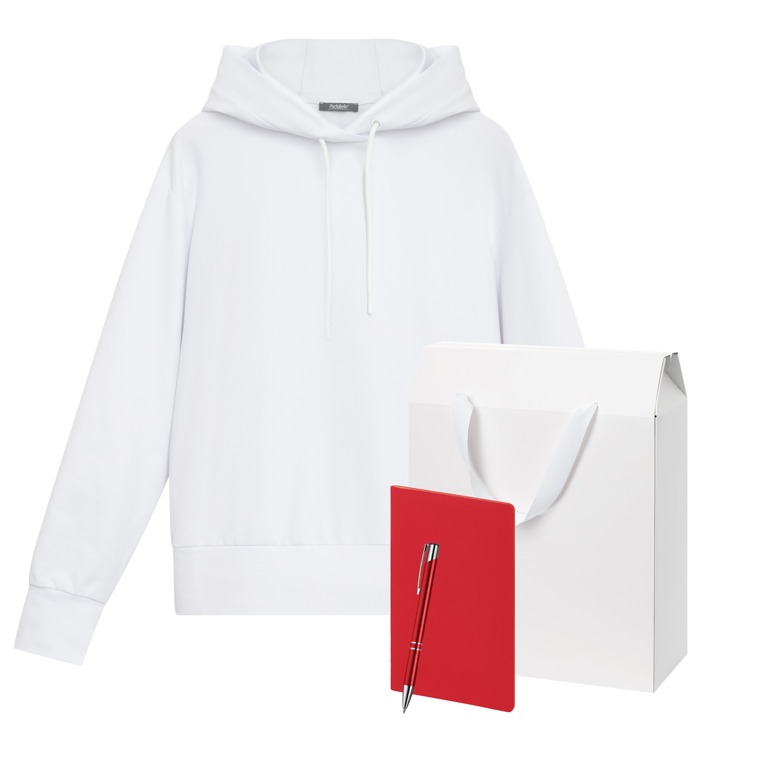 Набор с одеждой ALEX (худи, блокнот, ручка), красный, M-0