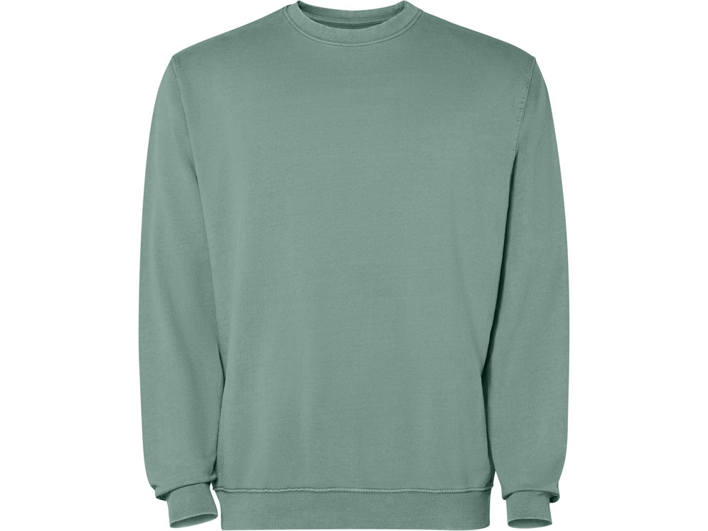 Свитшот Jaya унисекс, сине-зеленый выстиранный-0