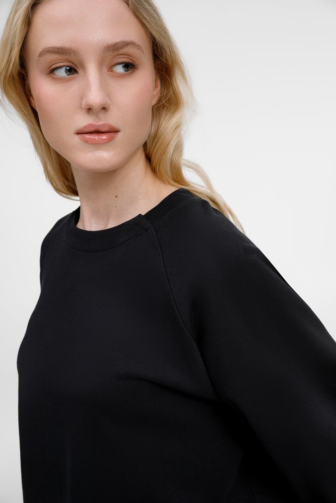 Свитшот унисекс Avenu, черный-0