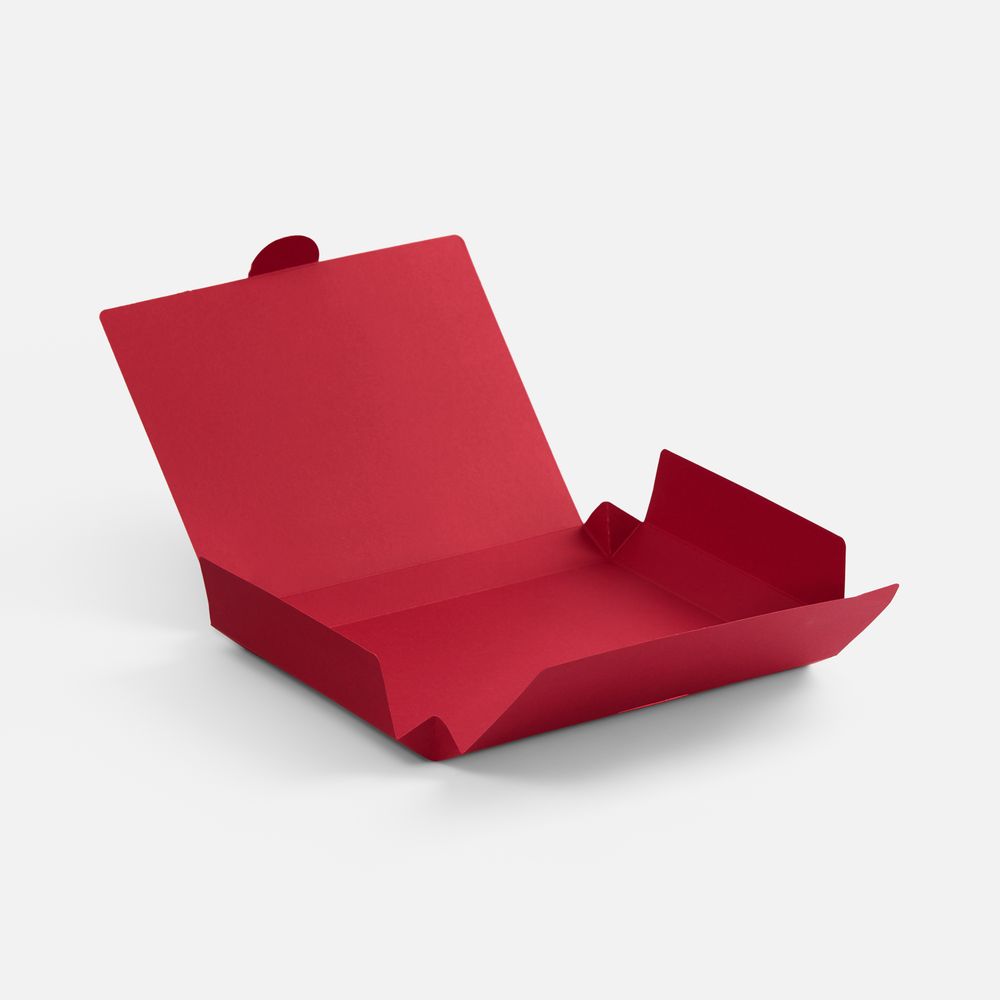 Коробка самосборная Flacky, темно-красная-1