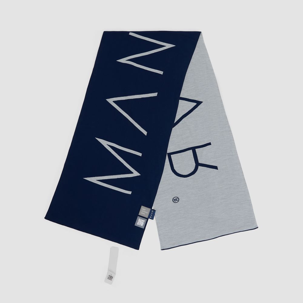 Шарф Bereg, серый с синим-5