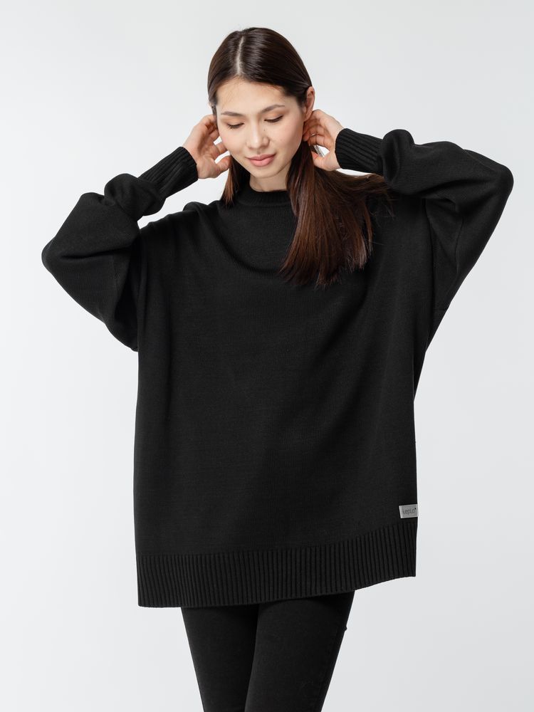 Джемпер оверсайз унисекс Stated в сумке, черный-5