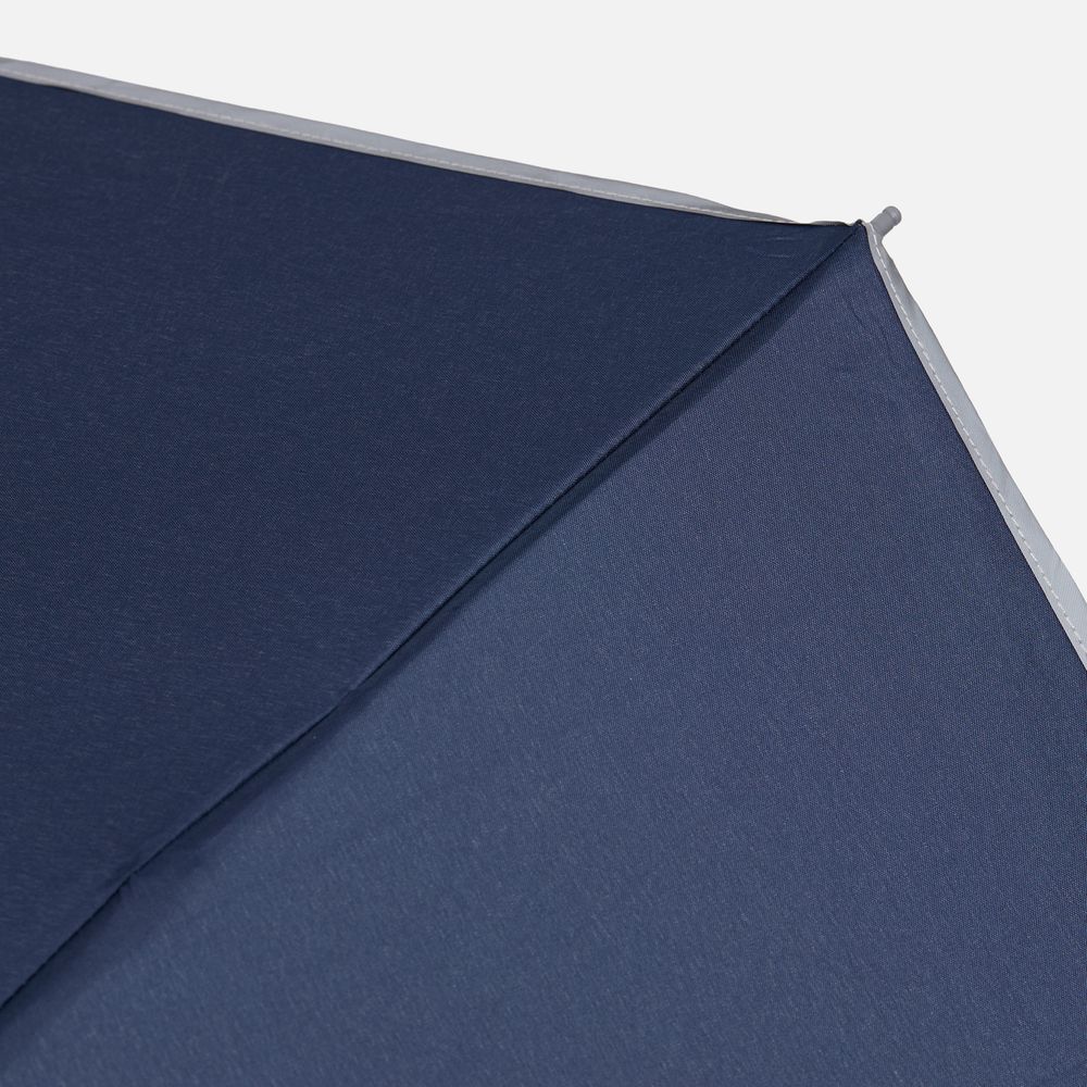 Зонт наоборот складной Futurum со светоотражающим кантом, темно-синий-3