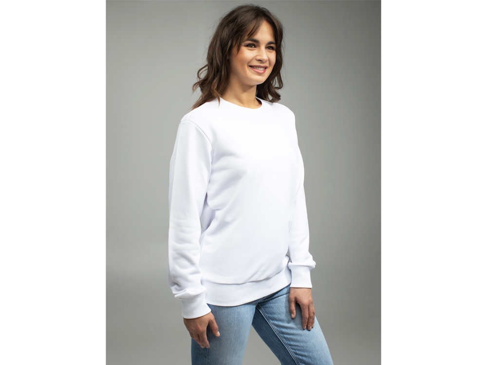 Толстовка втачной рукав. Модель 1 (Футер петлевой) (Размер 46-176, Цвет Белый)-7