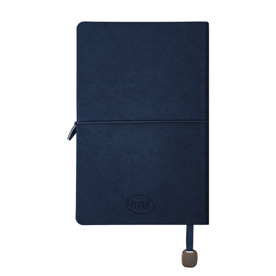 Ежедневник недатированный Fusion, А5, темно-синий, кремовый блок в линейку, темно-синий-7