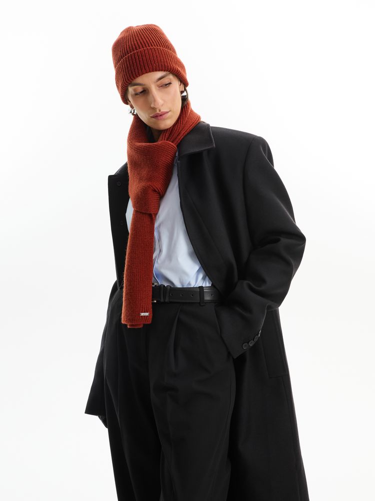 Шапка Bernard, коричневая (терракота)-2