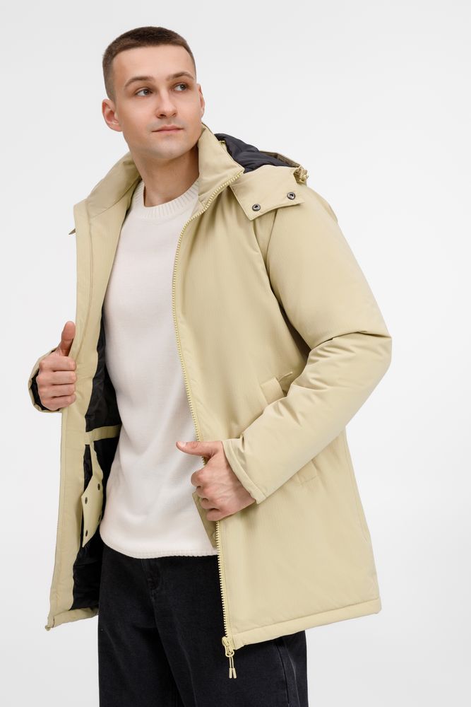 Куртка-парка унисекс Sfera, бежевая-1
