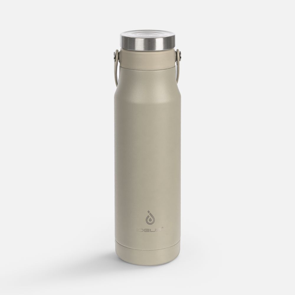 Термобутылка Tateyama, серо-бежевая-1