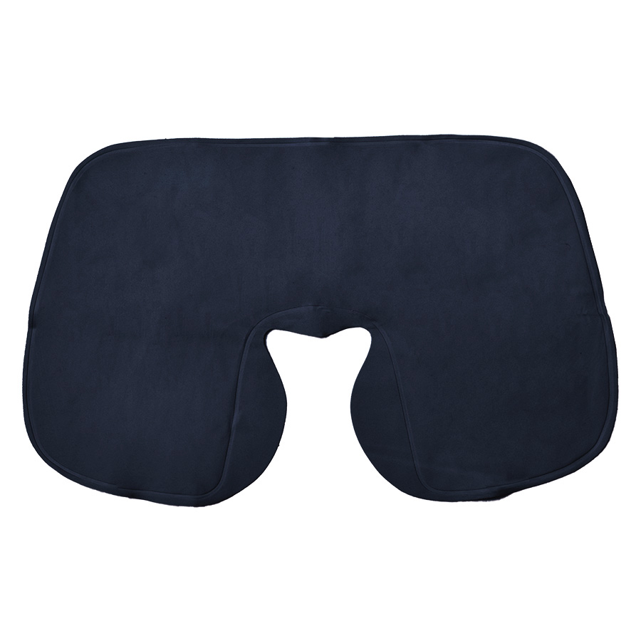 Подушка  надувная дорожная WAY в футляре; синий; 43,5х27,5 см; твил, синий-1