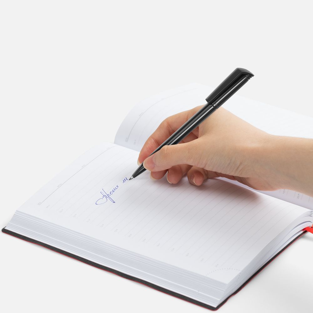 Ручка шариковая Flip, черная-2