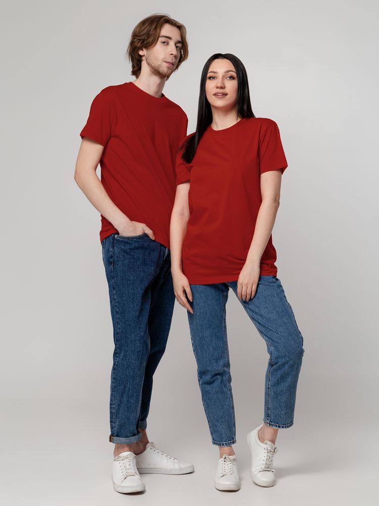 Футболка унисекс T-Bolka 160, темно-красная-2