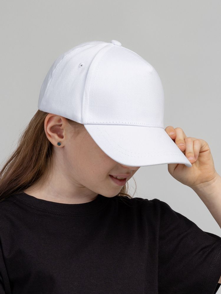 Бейсболка детская Standard Kids, белая-2