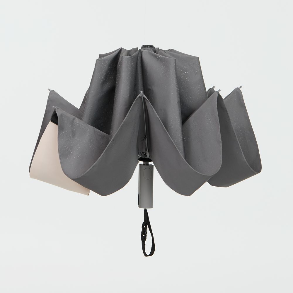 Зонт обратного сложения Easyroll, серый-3