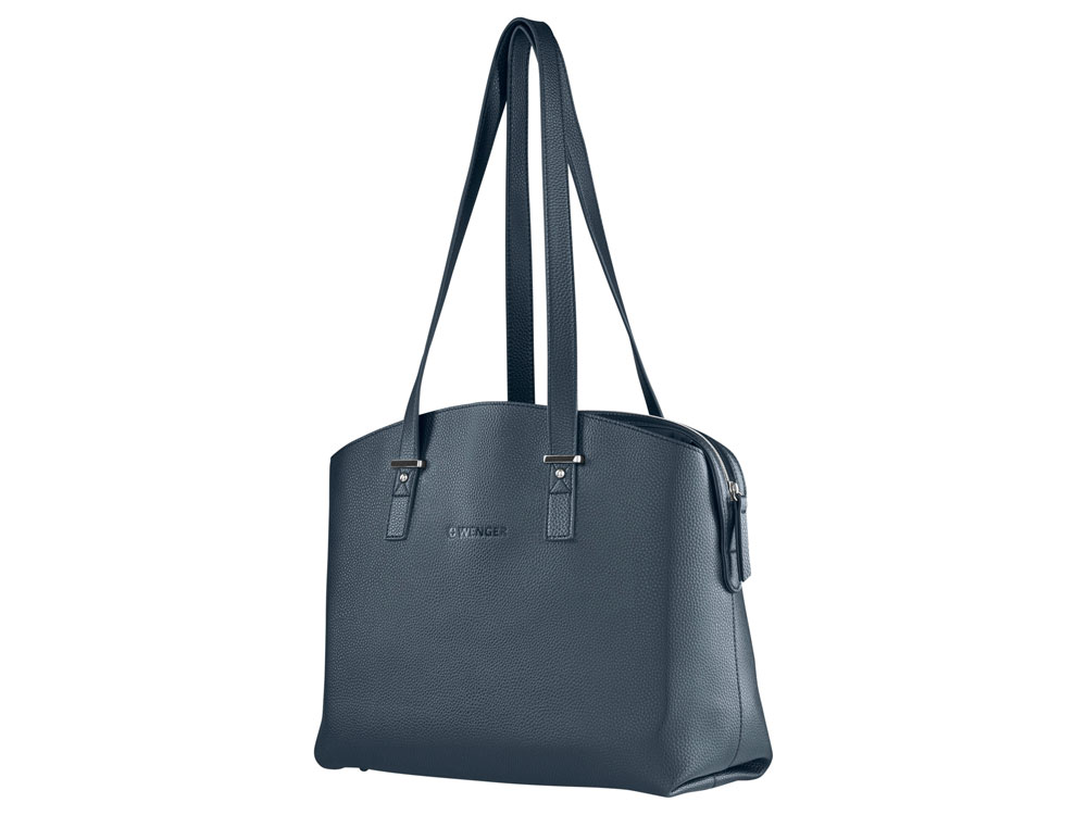 Сумка женская WENGER RosaElli с карманом для ноутбука 14, синяя, полиэстер, 37 x29x19 см-5