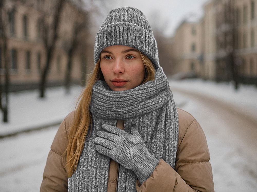 Подарочный набор  Nordend, серый меланж-2