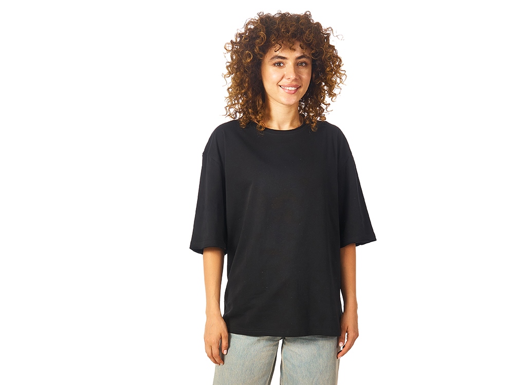 Футболка оверсайз Liyon унисекс, черный-2