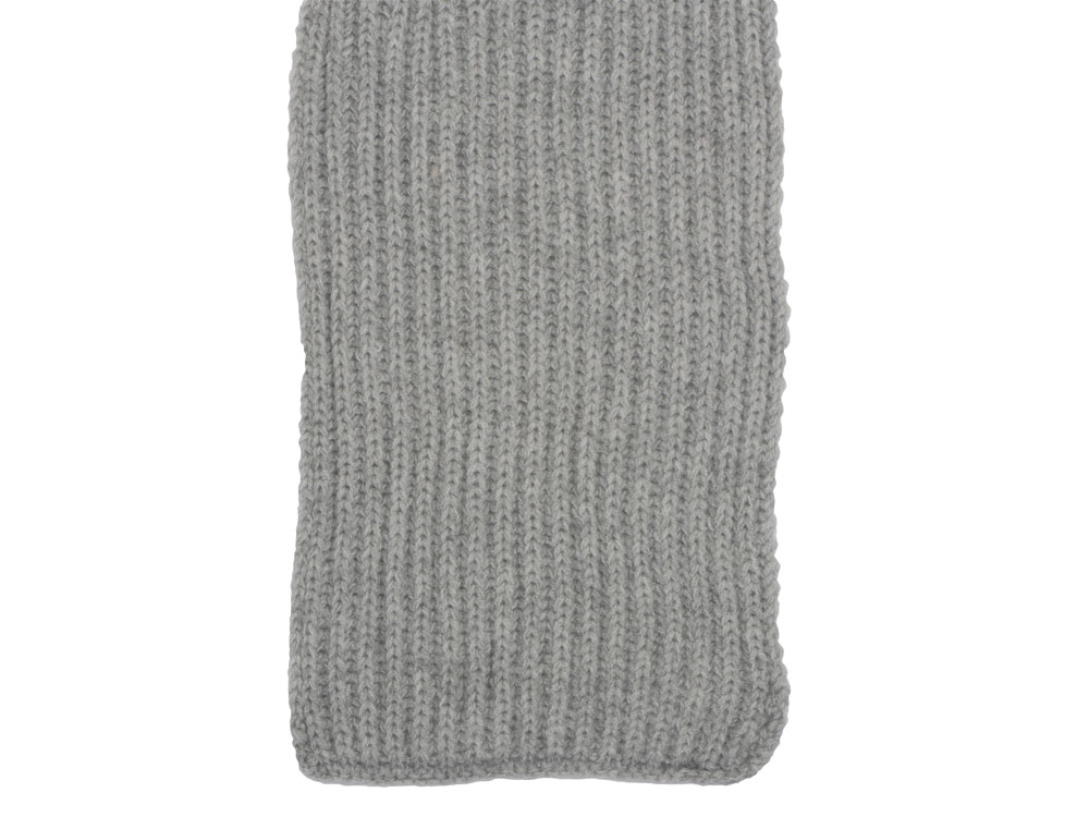 Шарф Nordend, крупный риб, серый меланж-5