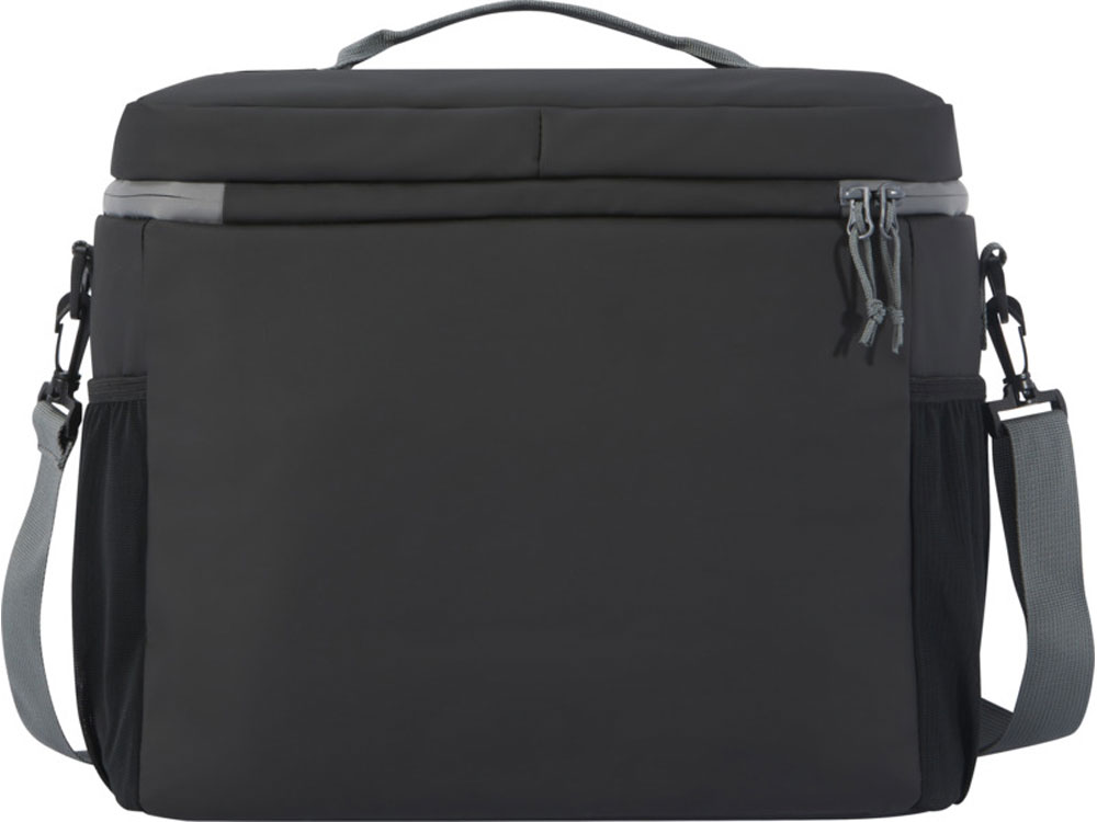 Водонепроницаемая сумка-холодильник Aqua на 20 банок, сплошной черный-2